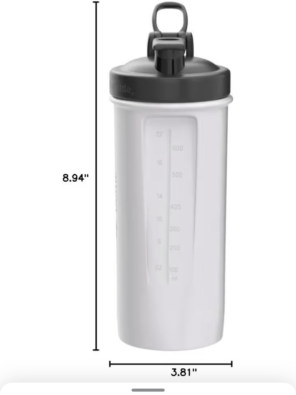 BlenderBottle Classic V2 Shaker Bottle, 28-Ounce, Clear/Black - Picture 2 of 8